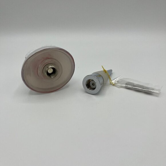 Dept 56 Christmas Santa Lit Tinsel Glass Wine Bottle Stopper - 2006 - Picture 4 of 5